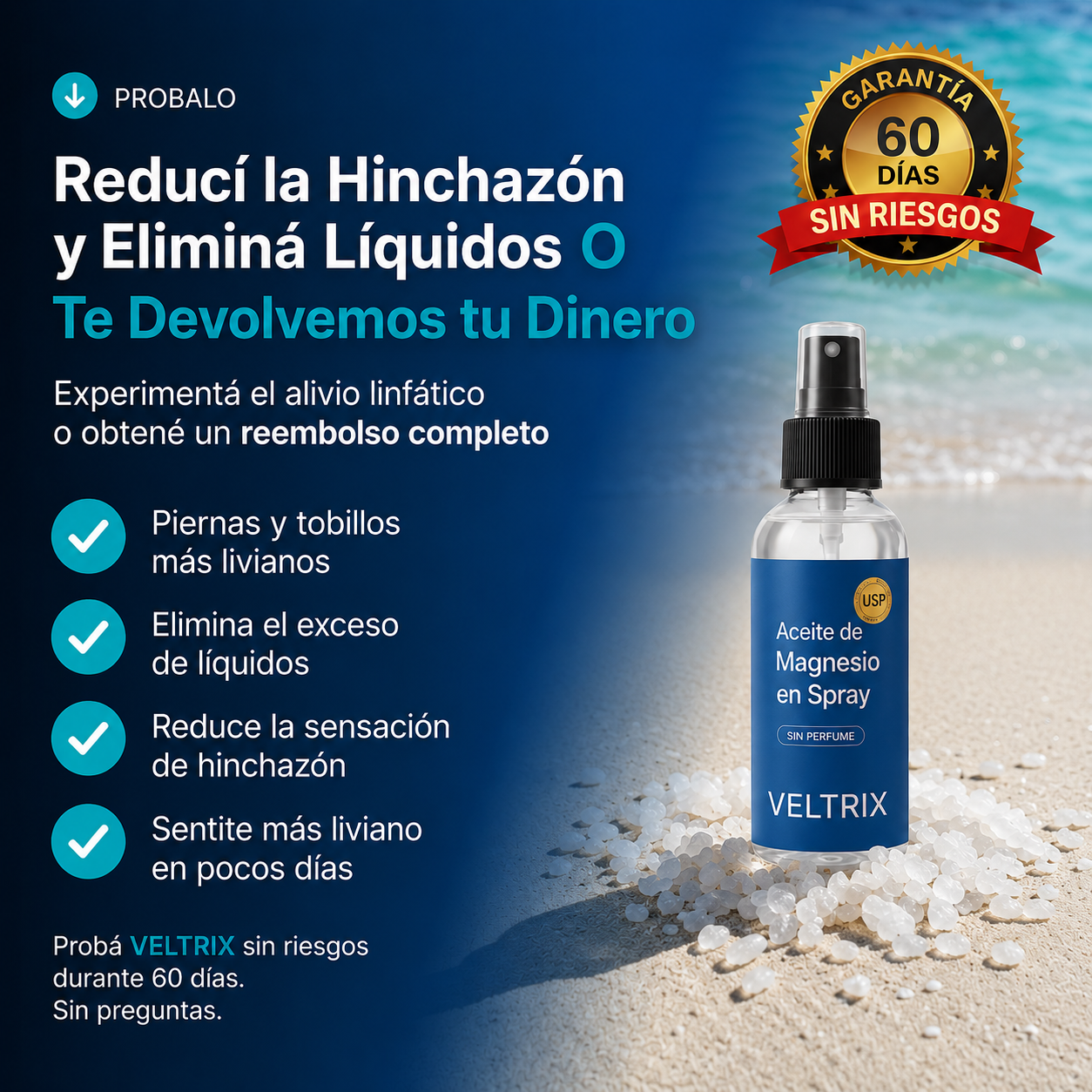 VELTRIX- Spray de aceite para lavado linfático®